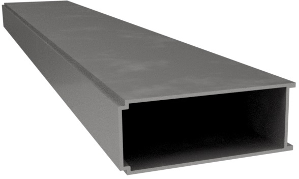 Produktbild UFK 075 030  -  Unterflur-Kanal 1-zügig, aus Aluminium, 30x75x2000mm